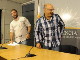 Marcelo Abada y Fernando Pereira del PIT-CNT