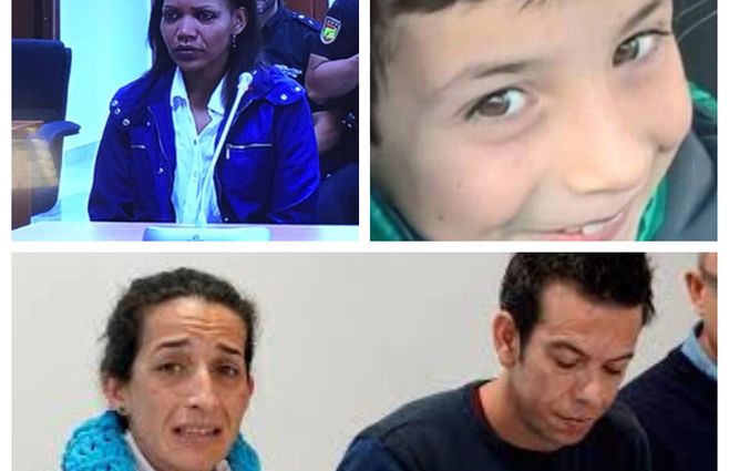 Ana Quezada, Gabriel Cruz y los padres del niño, Ángel Cruz y Patricia Ramírez.&nbsp;