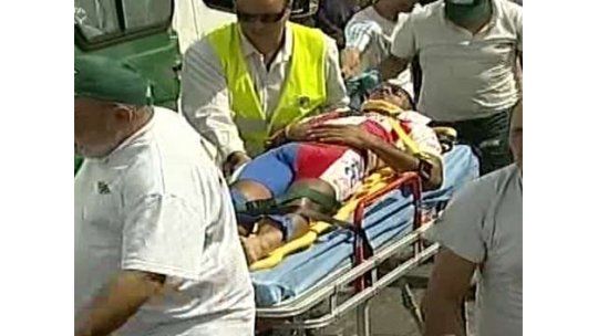 Tremendo accidente en la Vuelta Ciclista