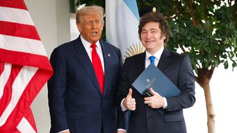 Trump y Milei en Estados Unidos. Foto: AFP