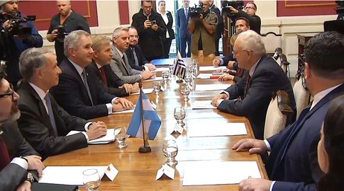 Reunión de cancilleres de Uruguay y Argentina por planda de hidrógeno verde. Reunión de cancilleres de Uruguay y Argentina por planda de hidrógeno verde.