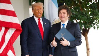 Foto: AFP. Donald Trump y Javier Milei.