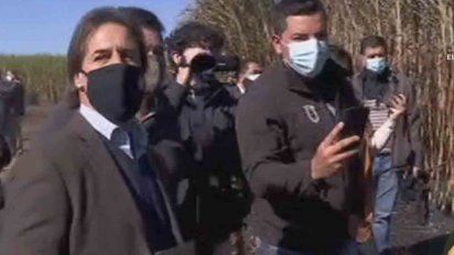 lacalle pou inauguro zafra de cana de azucar y anuncio proyecto de canamo industrial