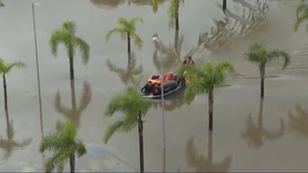 helicoptero uruguayo ya esta en brasil para colaborar con inundaciones; tambien viajara un hercules