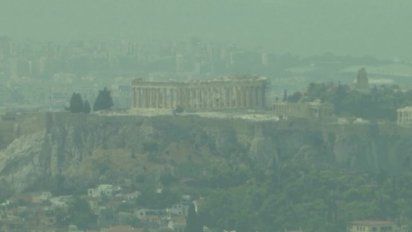 terribles incendios forestales en grecia amenazan las ruinas del olimpo