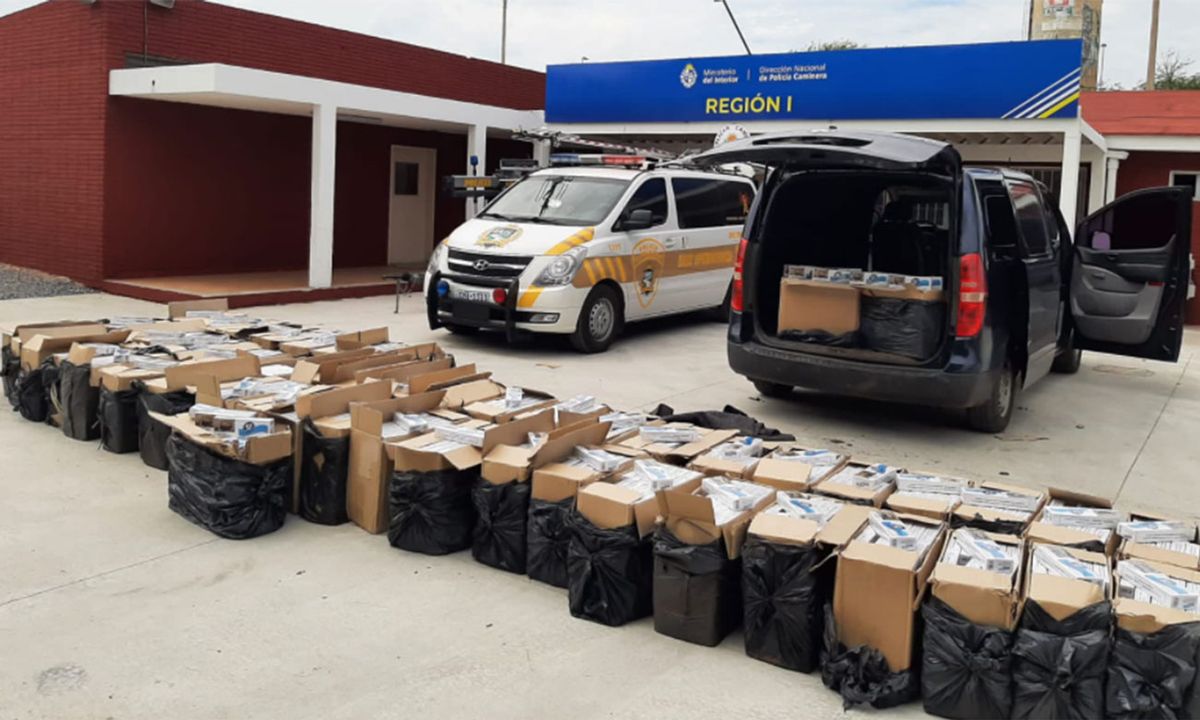 Incautan 540.000 cigarrillos de contrabando tras procedimiento policial