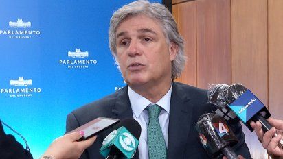 Canciller Francisco Bustillo en el Parlamento (archivo).