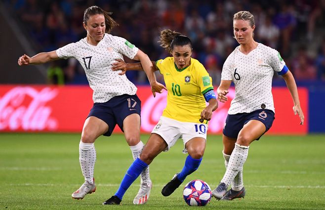Marta, de 33 años, dio lecciones de deportividad en Francia 2019