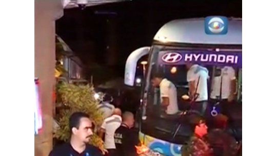 Uruguay llegó a Rio, el sábado con Colombia por octavos de final