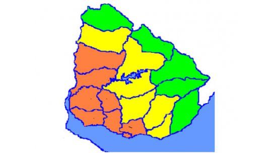 Alerta naranja por tormentas fuertes, vientos y posible granizo