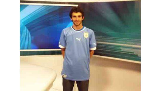 Rodrigo Pérez, el ganador del concurso de la camiseta de Uruguay