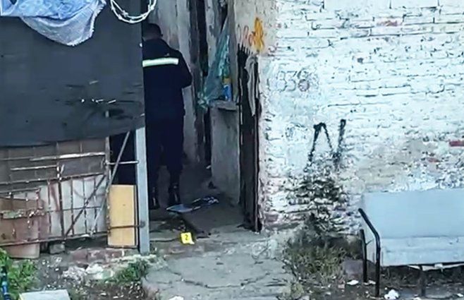 Escena del ataque a tiros, en Capurro.