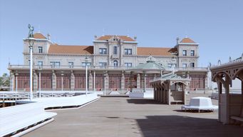 asi se veia el hotel de los pocitos a comienzos del siglo xx; un arquitecto hizo la reconstruccion