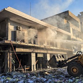 Líbano después del ataque. Foto: AFP Líbano después del ataque. Foto: AFP