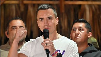 Presidente electo de Ecuador, Daniel Noboa. Foto: AFP.