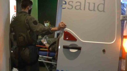 los cuatro tripulantes del helicoptero accidentado son evaluados en el hospital militar