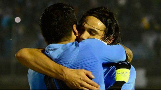 Luis Suárez y Edinson Cavani