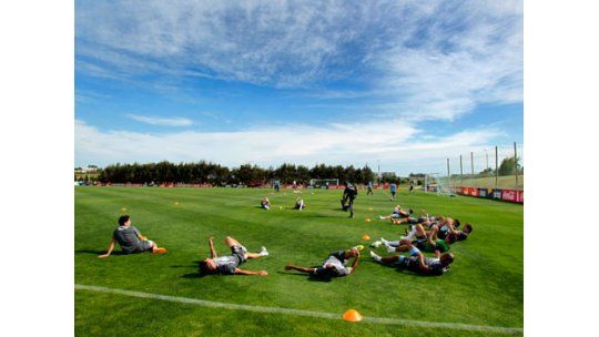 La celeste se puso en marcha para enfrentar a Chile