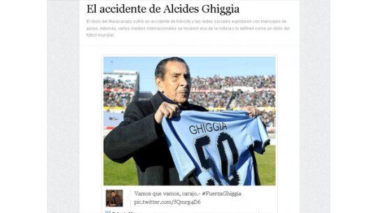 El #FuerzaGhiggia suma todo el apoyo para el ídolo del 50