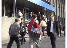 Distorsión bancaria en protesta por convenio laboral colectivo