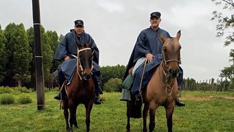 como antes: el jefe de policia de durazno recorrio zonas rurales del departamento a caballo