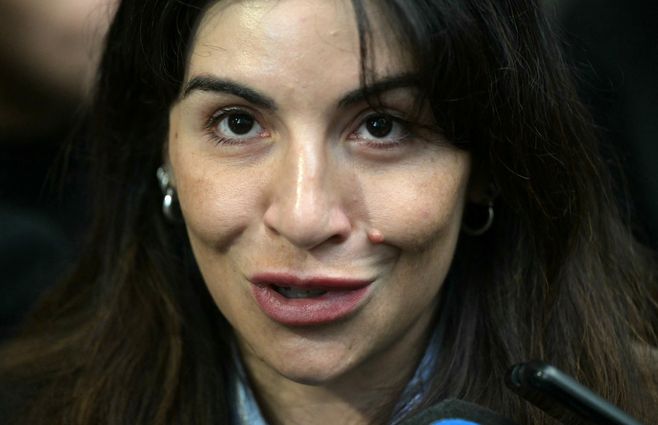 Gianinna, hija de Diego Maradona. Foto: AFP