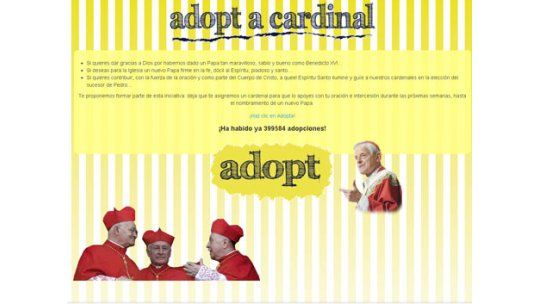 Lanzan campaña web para adoptar un cardenal de cara al cónclave