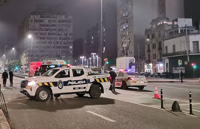 Foto: Miguel Chagas, Subrayado. Accidente en 18 de Julio y Fernández Crespo.