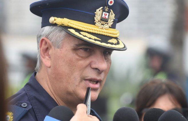 Foto: FocoUy. Mario DElía, jefe de policía de Montevideo.