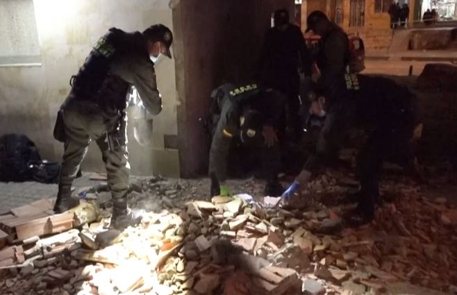 Destacamento de la Policía en Bogotá.&nbsp;