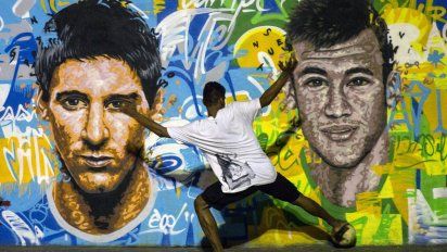 Mural pintado en la favela Morales Bastos de Río de Janeiro