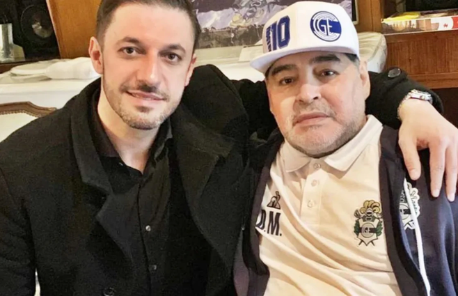 Matías Morla y Maradona. 
