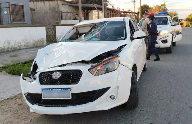 Foto cedida a Subrayado. Las víctimas fueron atropelladas en Camino a Poquitos, en Las Piedras.
