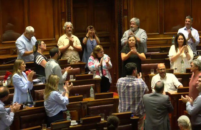 Ana Olivera en su despedida de la Cámara de Diputados.&nbsp;