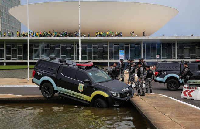 Asonada en Brasil. AFP.