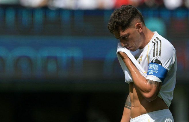 Federico Valverde lesionado en Real Madrid. Foto: AFP