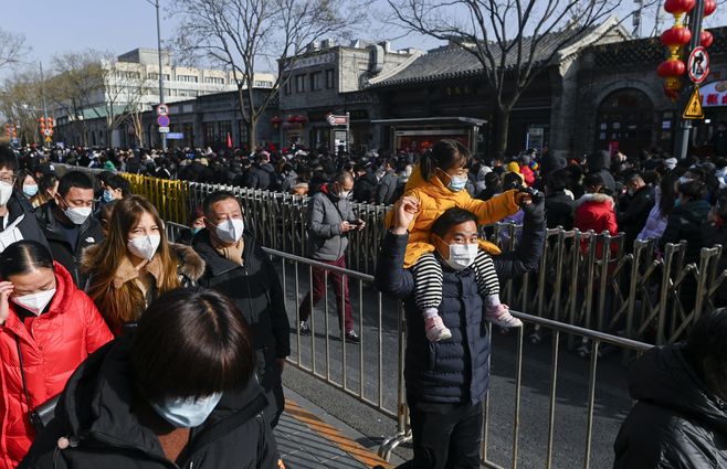 Festejos en China por el año nuevo. AFP.
