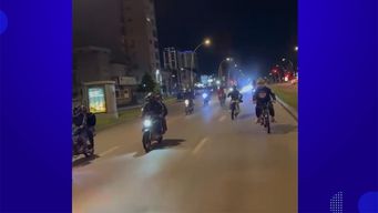 noche de halloween con reunion de motos y picadas en varios puntos de montevideo