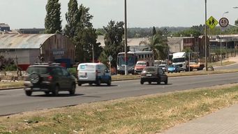 Foto: Subrayado. Ruta 8 a la altura de Punta de Rieles, Montevideo.
