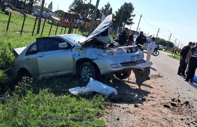 Accidente fatal en los accesos a Río Branco. 