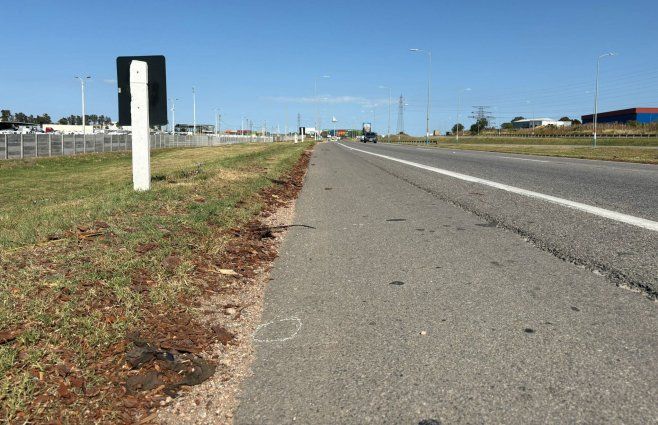 Foto: Subrayado. Ruta 1 y Tomkinson, escena del intento de rapiña.