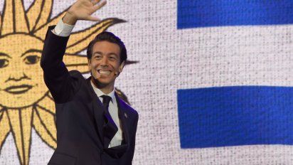 Juan Sartori en su campaña por las elecciones internas 2019