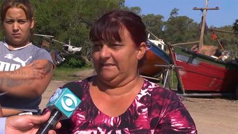estaba todo mal arriba de la barca, porque estaban discutiendo, afirmo la tia del pescador desaparecido