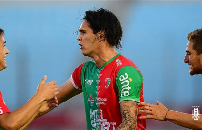 Ruben Bentancourt, el centrodelantero de Boston River, autor de dos goles