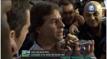 lacalle pou defendio la positiva: ?hice la campana que tenia que hacer?