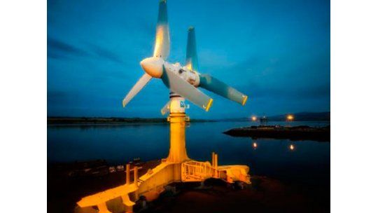 Instalan turbinas que generan energía desde el fondo del mar