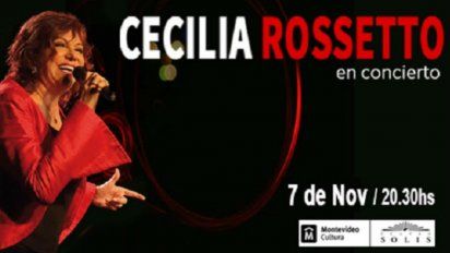 cecilia rossetto en concierto, en el teatro solis