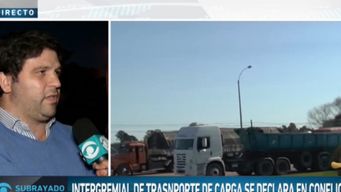intergremial de transporte de carga profesional se declara en conflicto