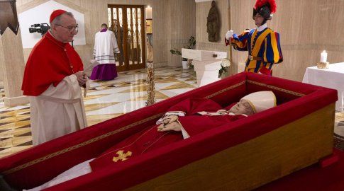 Funeral del papa Francisco comienza el sábado. Foto: prensa del Vaticano, AFP.