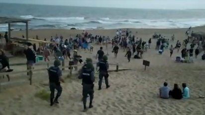 prefectura disperso una fiesta en playa de la pedrera con cerca de 600 personas